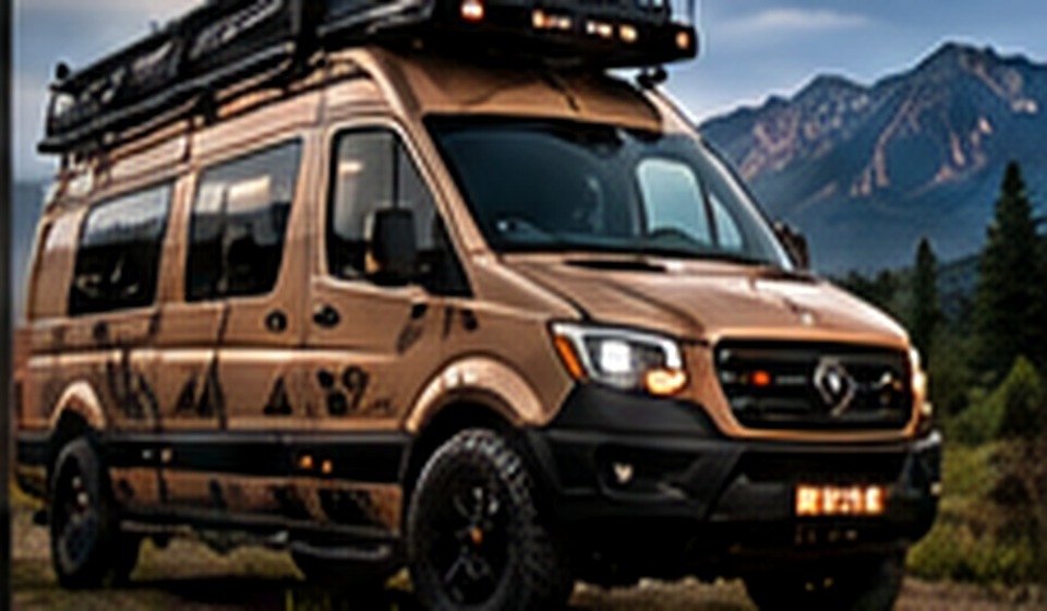 Custom camper van overlanding conversion concept