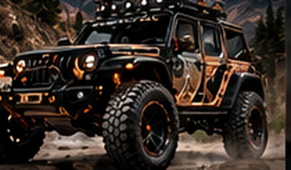 Custom lifted Jeep Wrangler off-road build concept